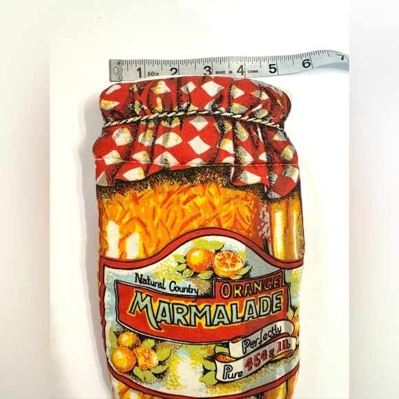 VTG 1989 Sari Fabrics Limited Marmalade Jar Novelty Potholder England - Picture 4 of 6